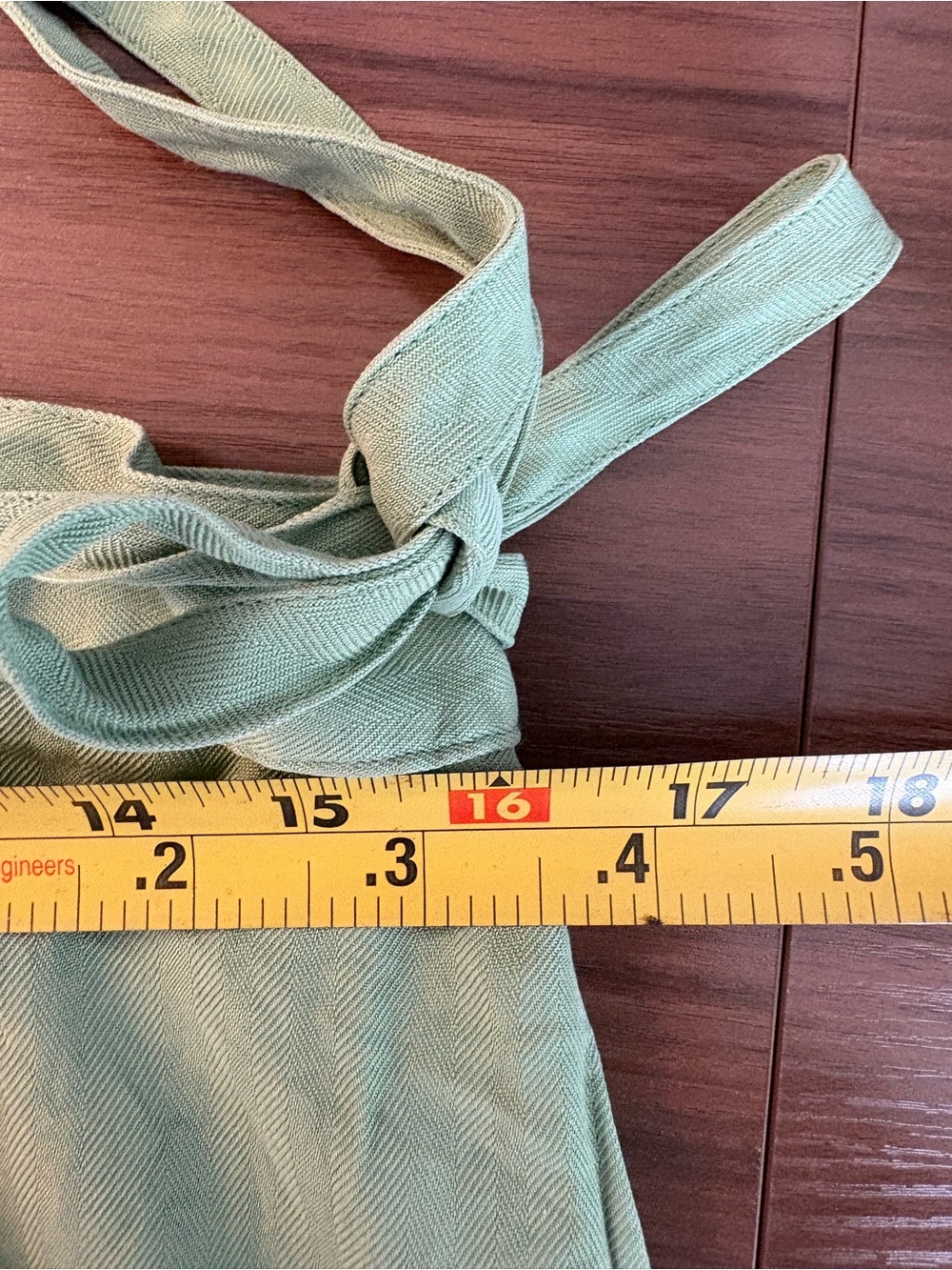 Stonebridge 100% Silk Sage Green Wrap Midi Skirt | Tie Waist | Quiet Luxury - Picture 10 of 11
